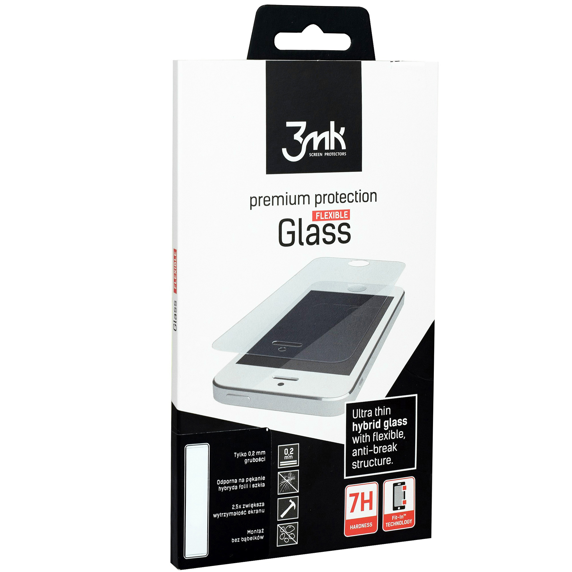 Szkło hybrydowe 3mk Flexible Glass dla Xiaomi Redmi 8, 8A